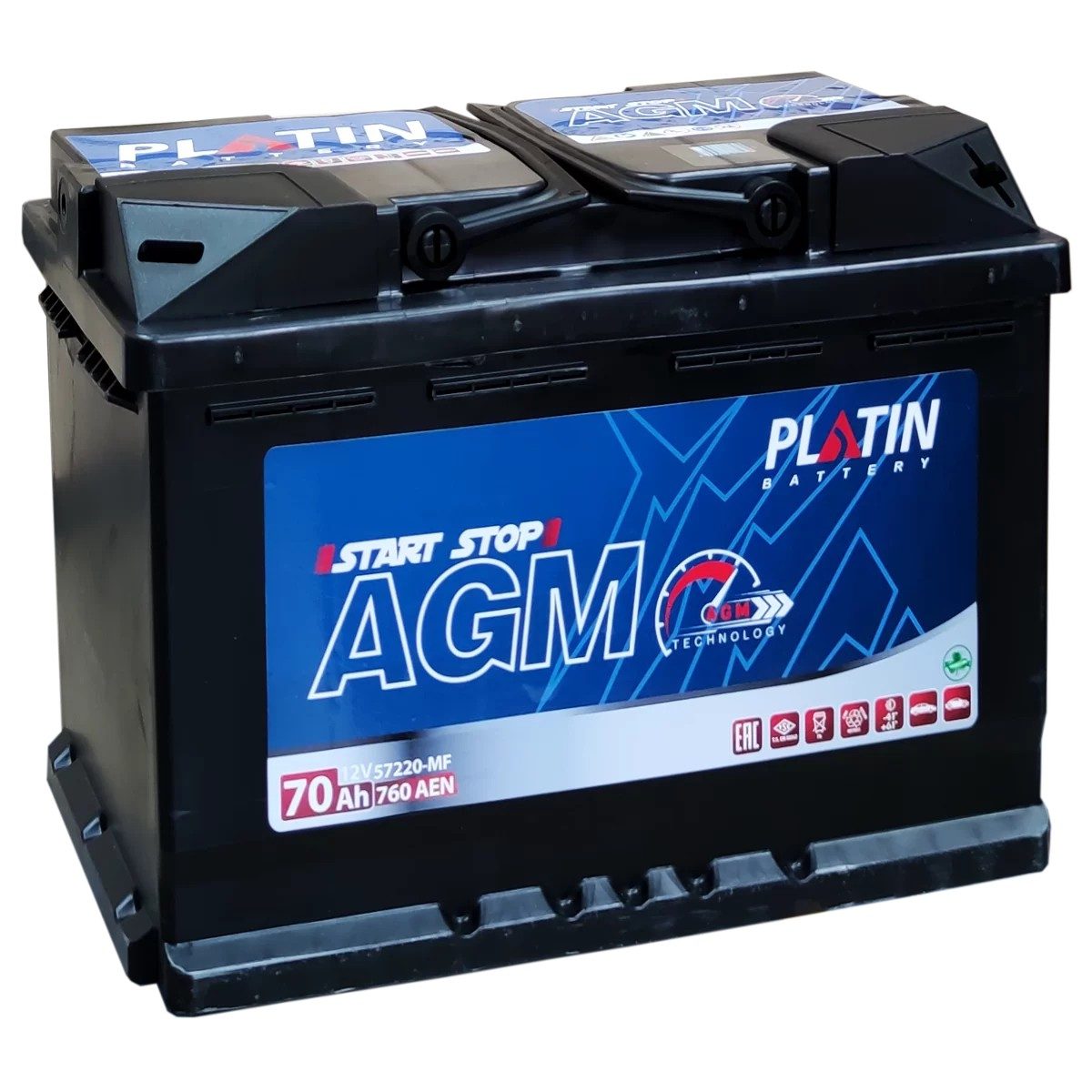 بطارية بلاتين 74AH AGM