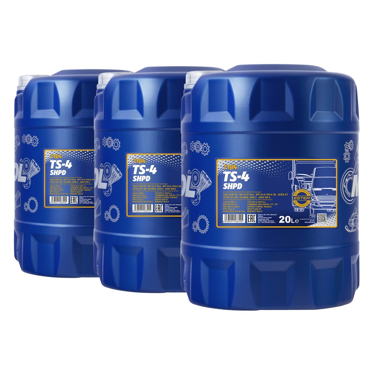 زيت 15/40 مانول 20لتر CI4 TS-4 SHPD 7104