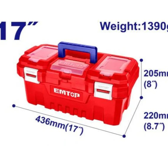 صندوق عدة فصالة بلاستيك 17" ام توب